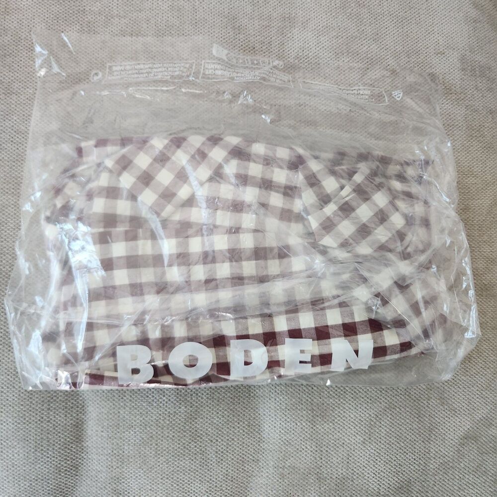 Boden Size 10R Gingham Red Ivy Cotton Midi Dress NWT $199 - Picture 6 of 11